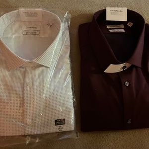 * BRAND NEW W/ Tags.  -CALVIN KLEIN-  Button Down Shirts MEN *